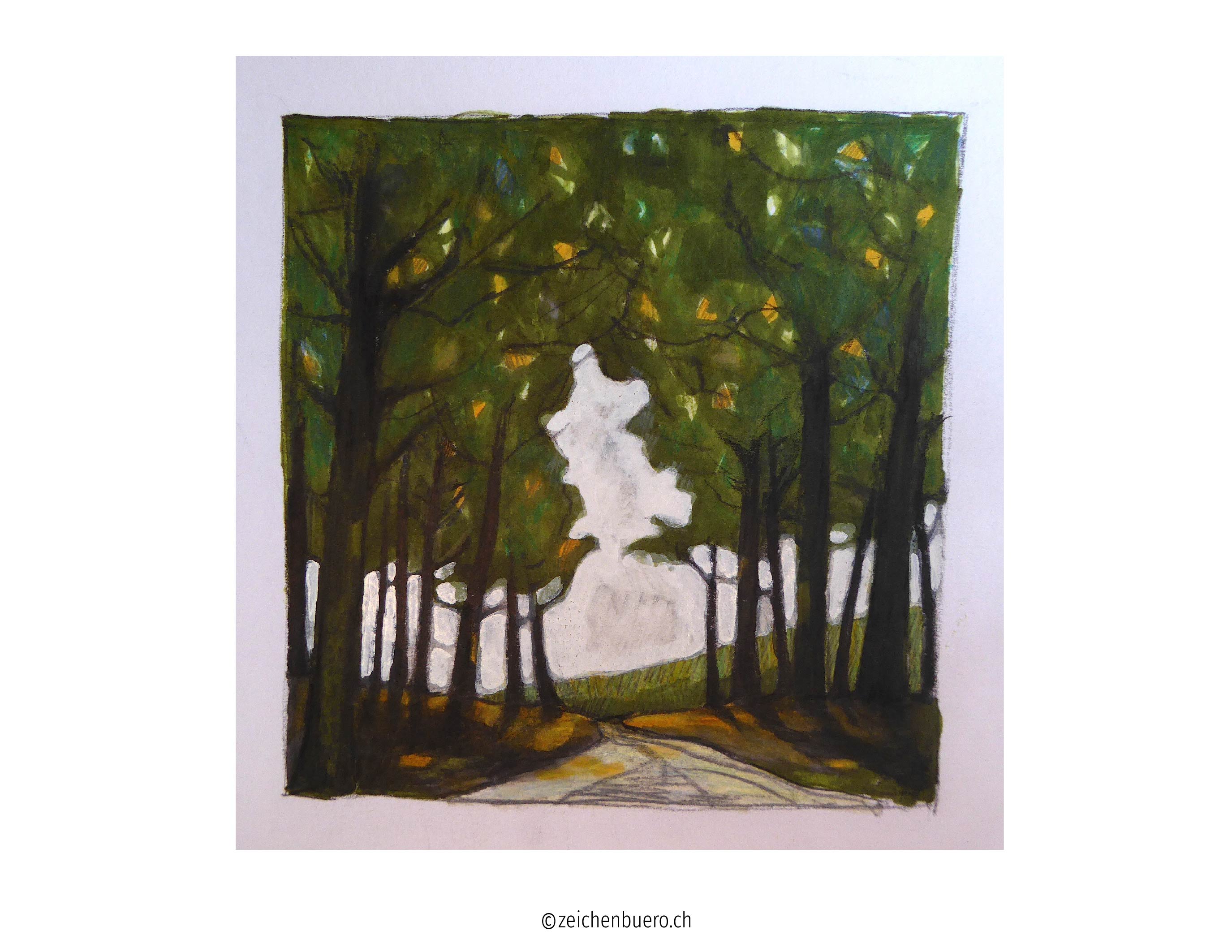 Weg über dem Nebelmeer